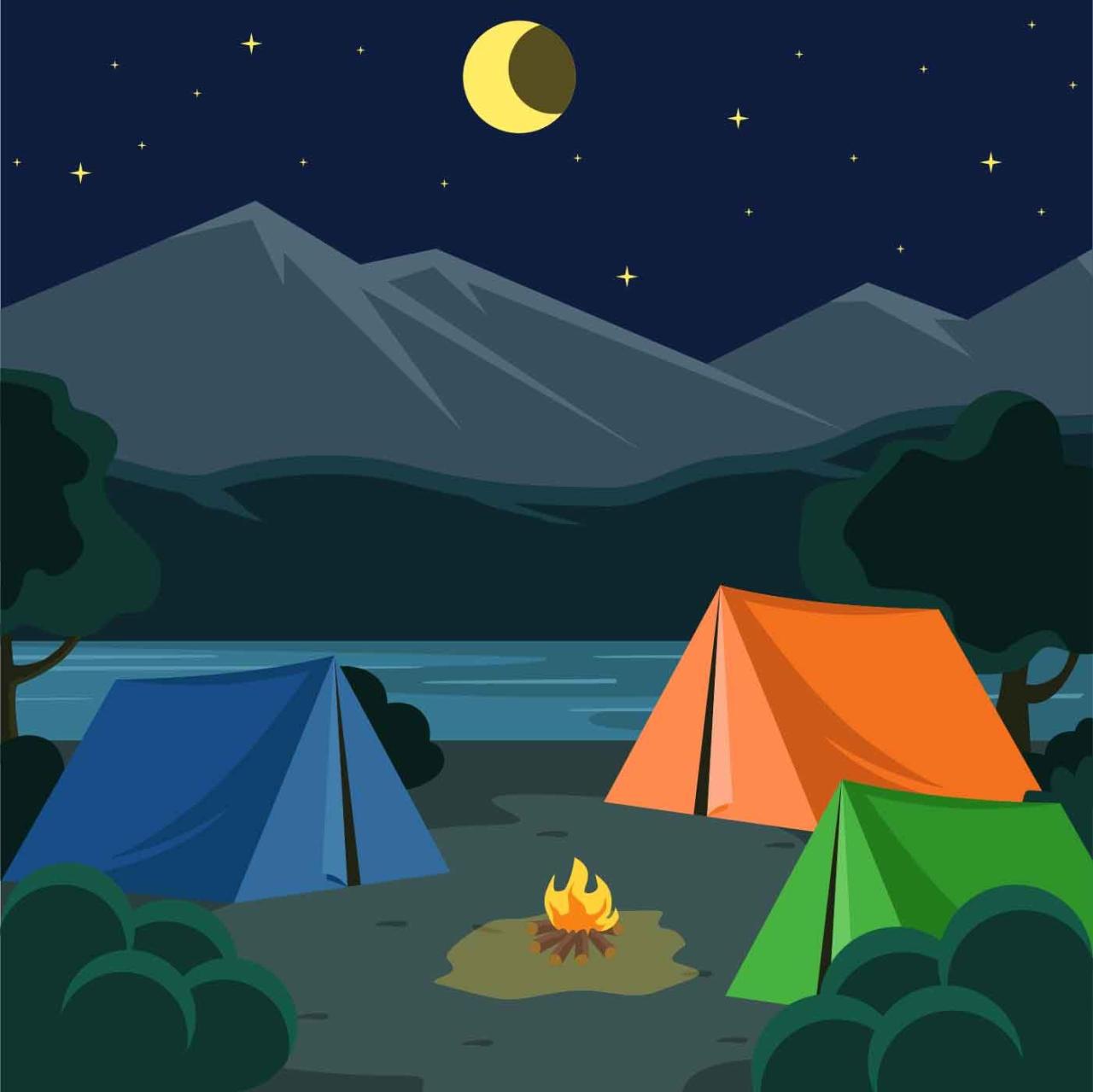 Download Night Camping Illustration Vector Vector Art. Choose from over ... Download Night Camping Illustration Vector Vector Art. Choose from over ...